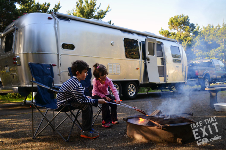 Airstream Campfire Camping - Grayland Beach State Park (Washington)