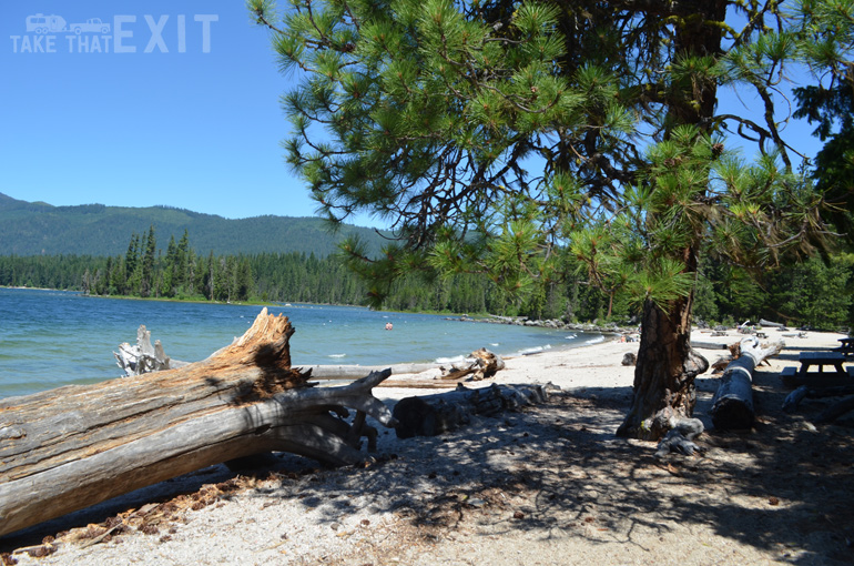 Lake Wenatchee State Park beach, south campground