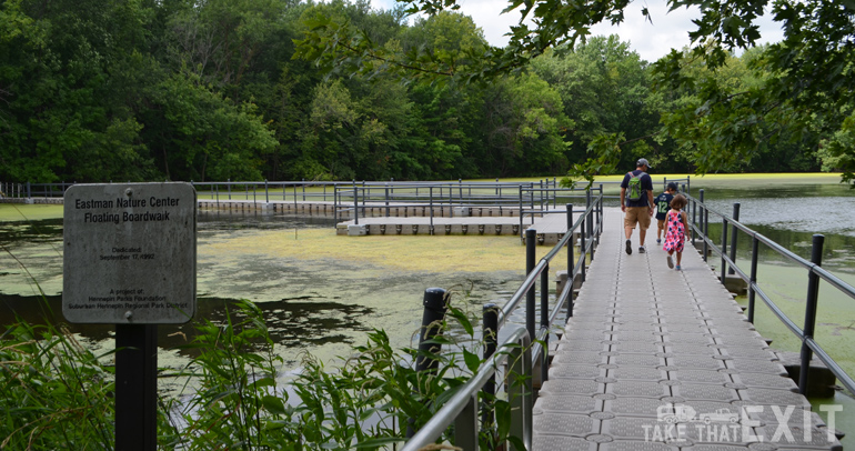 Eastman-Nature-Center-floating-boardwalk