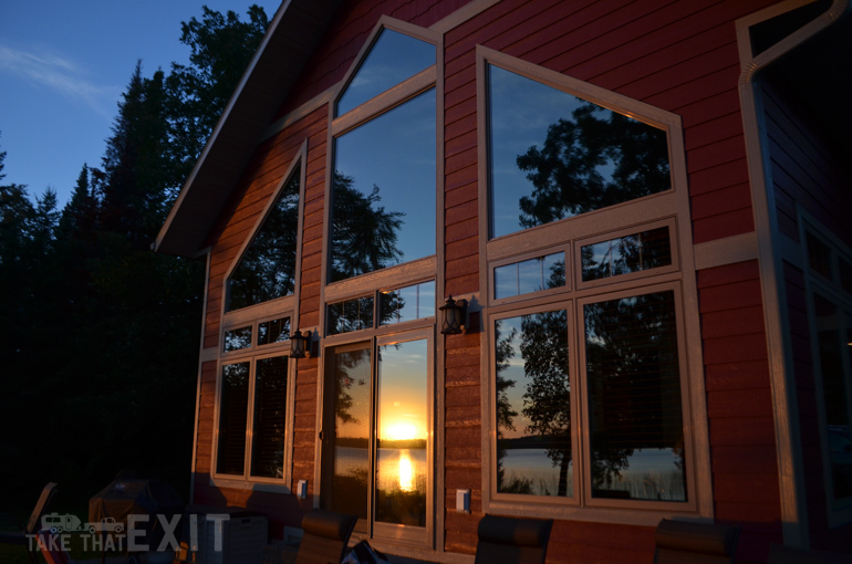 Sunset-Bemidji-lake-house