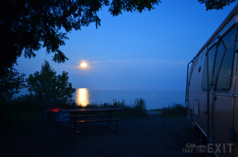 Harrisville-State-Park-sunset