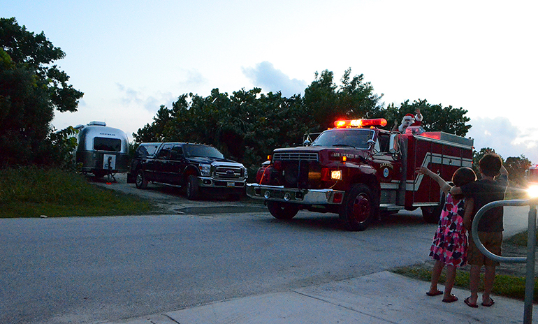 Christmas-Fire-Truck-Santa-Long-Key-Florida