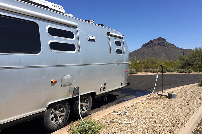 Filling-up-water-Gilbert-Ray-Campground