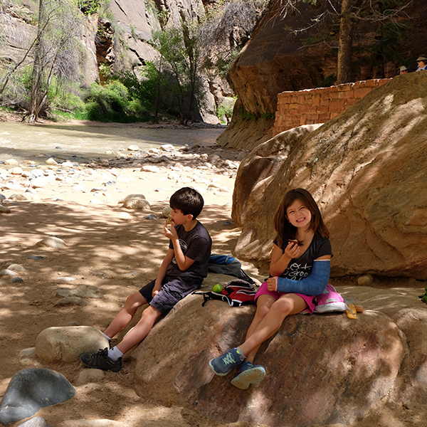 Eating-Lunch-Riverside-Walk